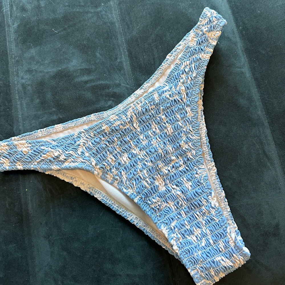 Blue bikini bottom